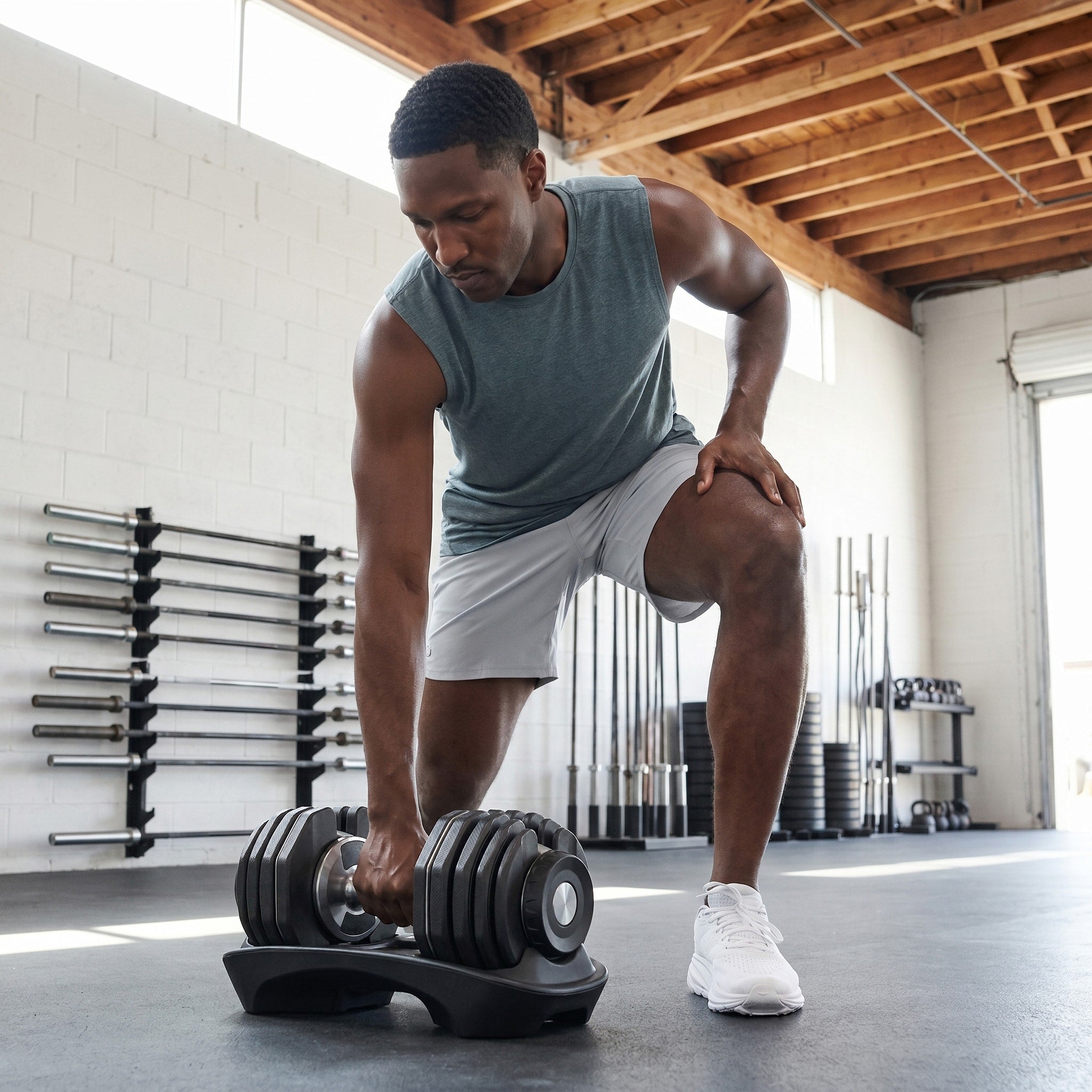 Adjustable Dumbbell Set (10–50 lb)-2