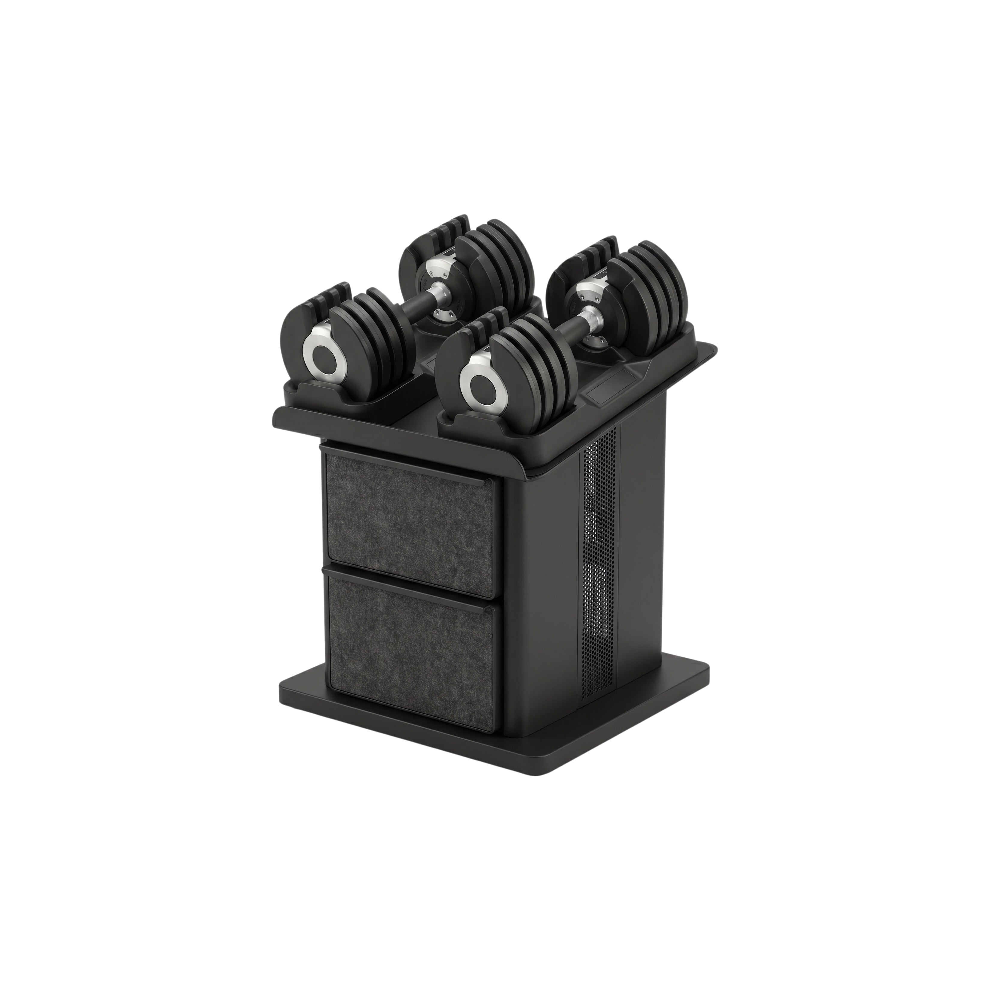 Soporte ajustable para mancuernas con almacenamiento-4